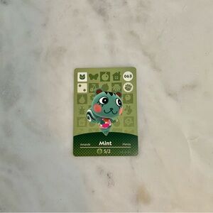 Mint 063 Animal Crossing NINTENDO Amiibo Card Series 1 NEW HORIZON Unscanned